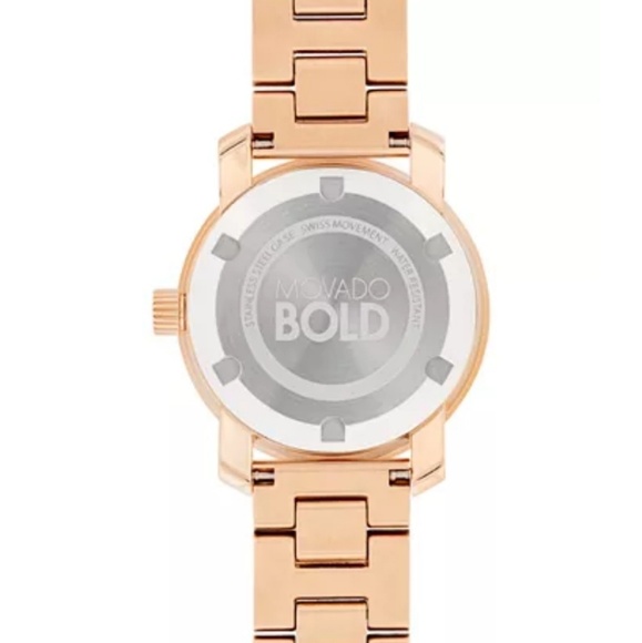 MOVADO BOLD ROSE GOLD TONE SWISS MOVEMENT WATCH main image 5